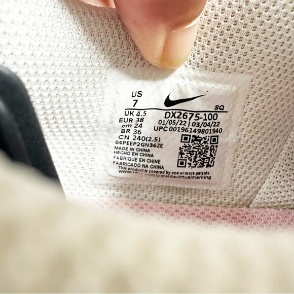 Nike Air Force 1 Fontanka Summit White/Hyper Pink/Solar Flare Women's 7 Low Top - Picture 9 of 11